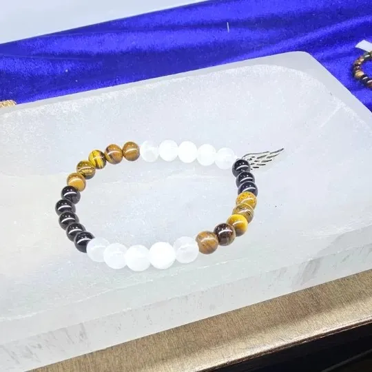 Pulseira dos Três Amuletos – Angel Wing
