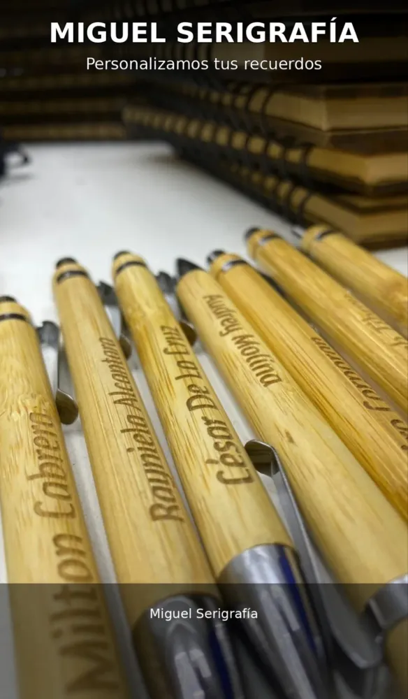 Bolígrafos personalizados con nombre