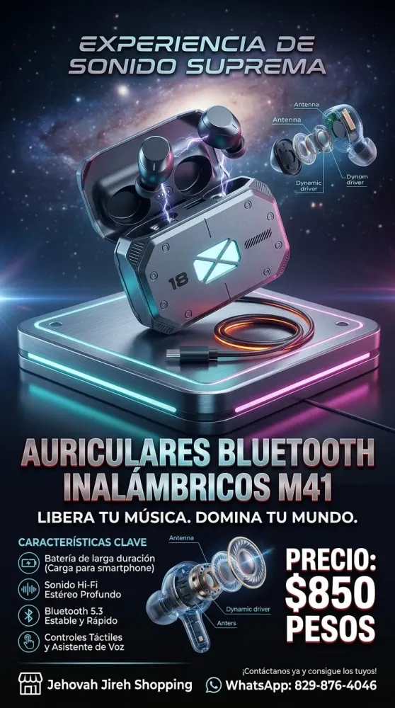 Auricular Bluetooth inalámbricos M41