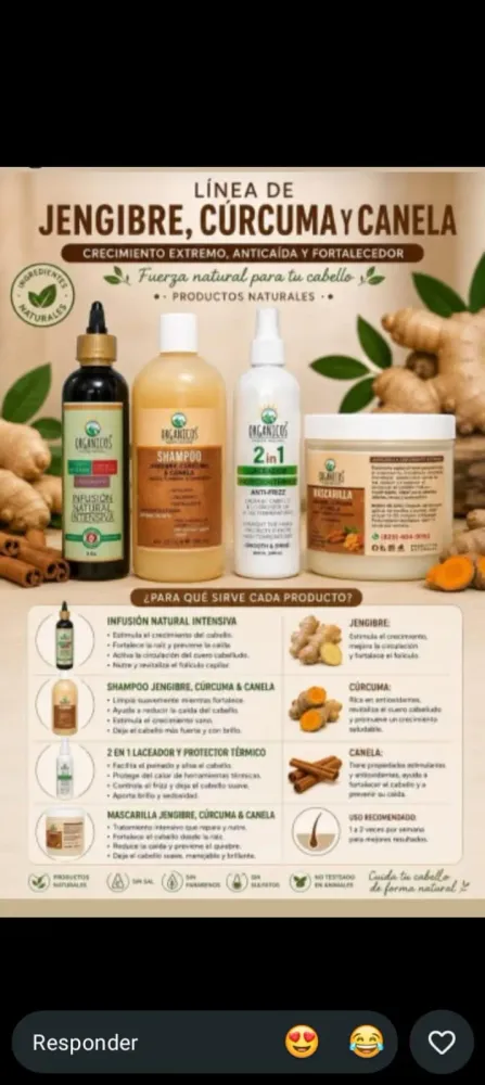 Linea (JENGIBRE , CURCUMA Y CANELA)